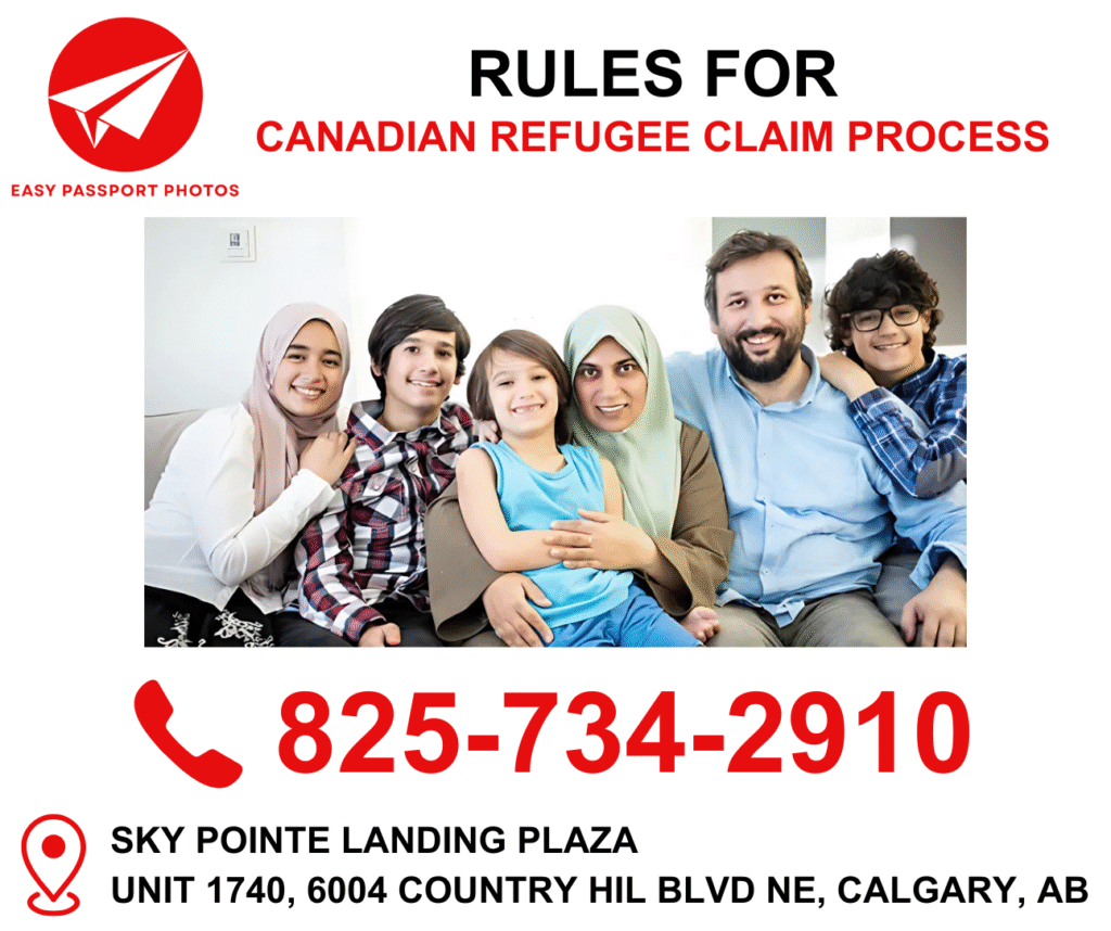 Photos for the Canadian Refugee Claim Process